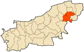 Poziția localității Baghlia