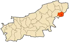 Poziția localității Taourga