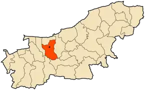 Poziția localității Tidjelabine