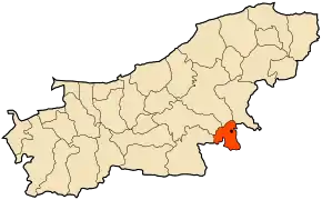 Poziția localității Timezrit