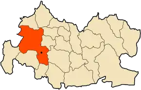 Poziția localității Lardjem