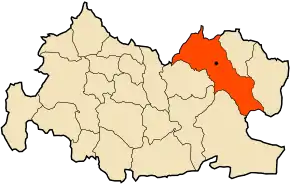 Poziția localității Theniet El Had