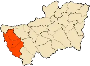 Poziția localității Bir Bou Haouch