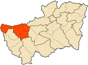 Poziția localității Sedrata