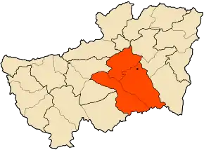 Poziția localității Taoura