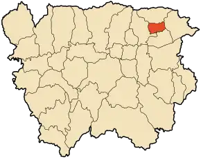 Poziția localității Aïn Benian