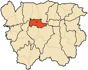 Poziția localității Aïn Defla