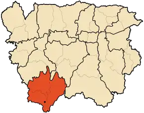 Poziția localității Bathia