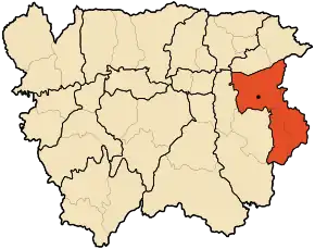 Poziția localității Djendel