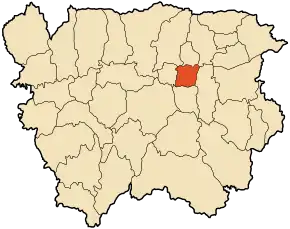 Poziția localității Khemis Miliana