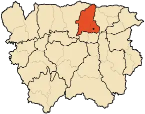 Poziția localității Miliana