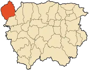 Poziția localității Tacheta Zougagha