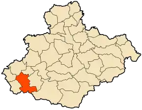 Poziția localității Aïn Rahma