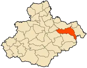 Poziția localității Ammi Moussa