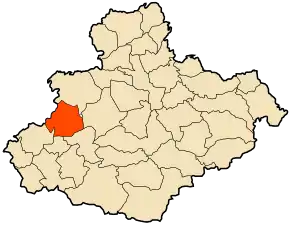 Poziția localității Belassel Bouzegza