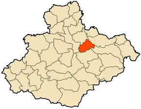 Poziția localității Lahlef