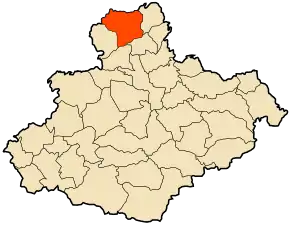 Poziția localității Mediouna