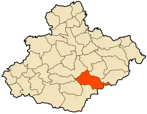 Poziția localității Mendes