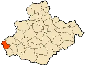 Poziția localității Sidi Saada