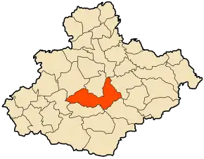 Poziția localității Zemmora