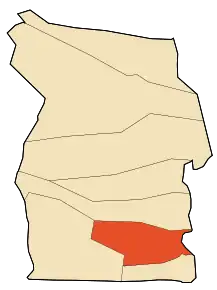 Localizarea comunei în cadrul provinciei