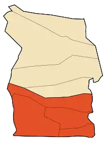 Localizarea districtului în cadrul provinciei