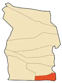 Localizarea comunei în cadrul provinciei