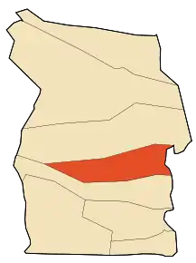 Localizarea comunei în cadrul provinciei