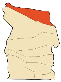 Localizarea comunei în cadrul provinciei