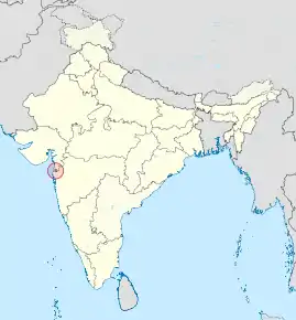 Poziția localității Dadra și Nagar Haveli