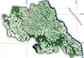 Amplasarea în cadrul județului