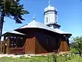 Biserica de lemn „Sf. Arhangheli” (în 2018)