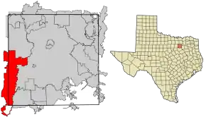Poziția localității Grand Prairie