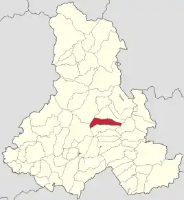 Localizare în cadrul județului