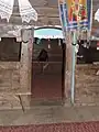 Portalul trecerii din pronaos în naos. Vedere din naos