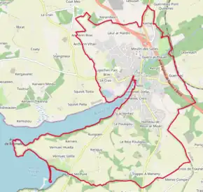 Poziția localității Daoulas