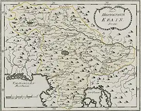 Poziția regiunii Craina