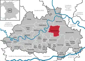 Poziția localității Denkendorf