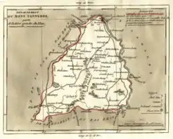 Localizarea Departamentului Mont-Tonnerre