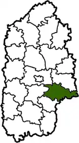 Poziția localității Derajnea