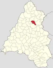 Localizare în cadrul județului
