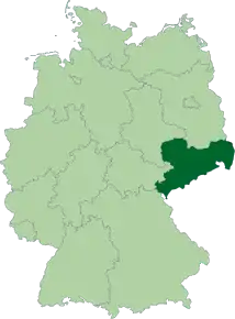 Poziția regiunii Landul Saxonia