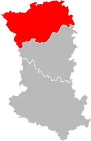 Arondismentul Bressuire în cadrul departamentului Deux-Sèvres