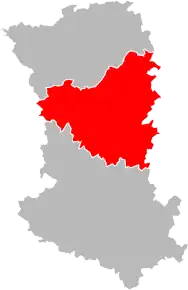 Arondismentul Parthenay în cadrul departamentului Deux-Sèvres