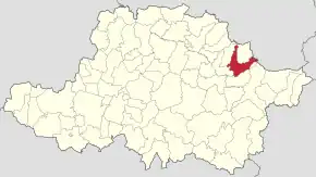 Localizare în cadrul județului