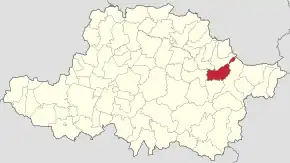 Localizare în cadrul județului