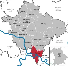 Poziția localității Dietfurt an der Altmühl