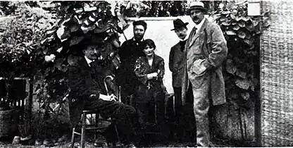 Ștefan Popescu, Mișu Teișanu cu soția, Dimitrie Paciurea, Jean Steriadi