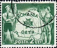 Cercetași cu harta Romaniei