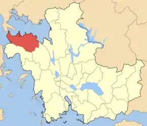 Poziția localității Anaktorio